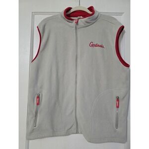 ST‎ LOUIS CARDINALS FLEECE VEST SIZE XL STADIUM GIVEAWAY FULL ZIP